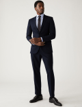 Slim Fit Stretch Pinstripe Suit Jacket