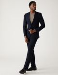 Slim Fit Stretch Pinstripe Suit Jacket