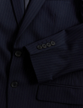 Slim Fit Stretch Pinstripe Suit Jacket