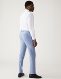 Slim Fit Marl Stretch Suit Trousers