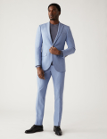 Slim Fit Marl Stretch Suit Trousers