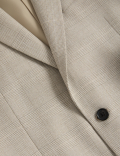 Regular Fit Check Stretch Suit Jacket
