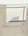 Regular Fit Check Stretch Suit Trousers