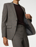 Regular Fit Prince of Wales Check Suit Jacket