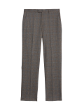 Regular Fit Prince of Wales Check Trousers