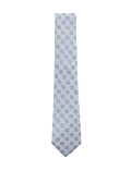 Medallion Linen Silk Blend Tie