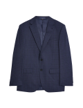 Regular Fit Check Stretch Suit Jacket