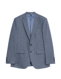 Slim Fit Puppytooth Stretch Suit Jacket