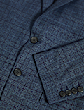 Slim Fit Check Suit Jacket