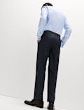 Regular Fit Pinstripe Stretch Suit Trousers