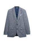 Tailored Fit Check Stretch Jacket