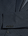 Regular Fit Pinstripe Stretch Suit Jacket