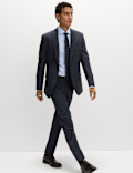 Regular Fit Pinstripe Stretch Suit Jacket