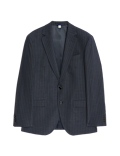 Regular Fit Pinstripe Stretch Suit Jacket