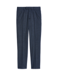 Slim Fit Flat Front Trousers