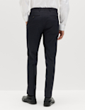 Slim Fit Textured Stretch Suit Trousers