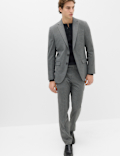 Slim Fit Pin Stripe Stretch Suit Jacket