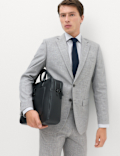 Regular Fit Textured Suit Jacket