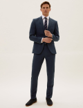 The Ultimate Navy Slim Fit Wool Pinstripe Jacket
