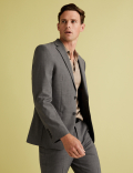 Tailored Fit Wool Blend Suit Jacket