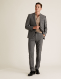 Tailored Fit Wool Blend Suit Jacket