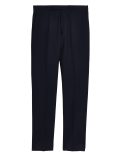 Navy Slim Fit Wool Rich Trousers