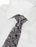 2 Pack Slim Woven Check & Paisley Ties