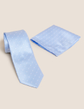 Spotted Tie & Pocket Square Set