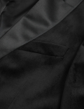 Slim Fit Velvet Peak Lapel Jacket