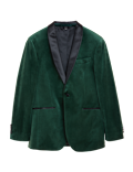 Velvet Shawl Lapel Blazer