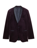 Velvet Shawl Lapel Blazer