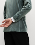 Tailored Fit Velvet Blazer