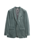Tailored Fit Velvet Blazer