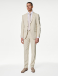 Tailored Fit Italian Performance Linen Suit Trousers