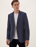 Slim Fit Textured Jacket with Stretch