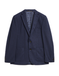 Slim Fit Textured Jacket with Stretch