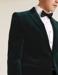 Regular Fit Cotton Velvet Blazer