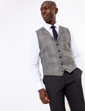 Regular Fit Checked Waistcoat
