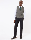 Regular Fit Textured Waistcoat