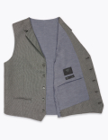 Regular Fit Textured Waistcoat