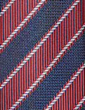 Striped Pure Silk Tie