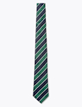 Striped Pure Silk Tie