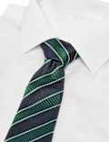 Striped Pure Silk Tie