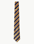 Striped Pure Silk Tie