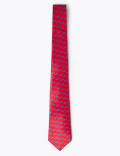 Car Print Pure Silk Tie