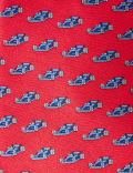 Car Print Pure Silk Tie