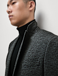 Textured Jersey Jacket with Stretch