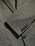 Tailored Fit Jersey Textured Blazer