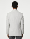 Textured Check Stretch Blazer