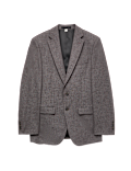 Tailored Fit Micro Check Suit Jacket